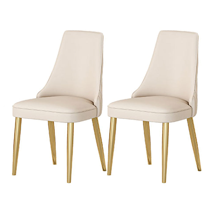 Glam 1/2/5/7 Pieces Dining Room Set with Leather Chairs Dining Furniture for Home Use