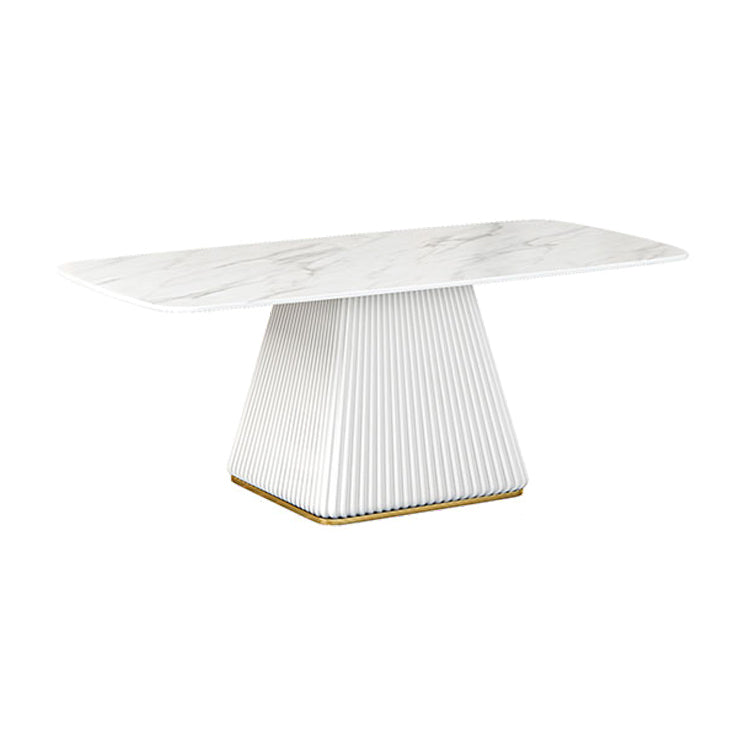 Glam 1/2/5/7 Pieces Dining Room Set with Leather Chairs Dining Furniture for Home Use