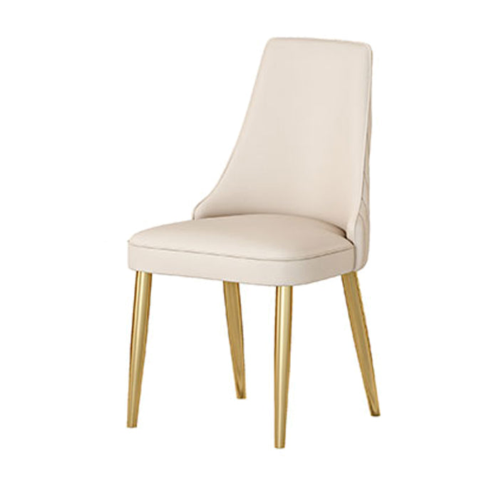 Glam 1/2/5/7 Pieces Dining Room Set with Leather Chairs Dining Furniture for Home Use