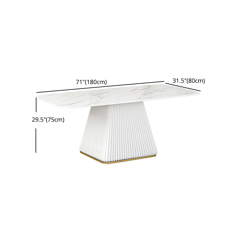 Glam 1/2/5/7 Pieces Dining Room Set with Leather Chairs Dining Furniture for Home Use