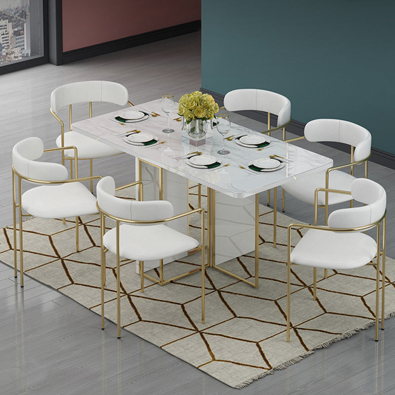 1/2/3/7 Pcs Modern Dining Room Set with Rectangle Drop Leaf Table Dinette Set