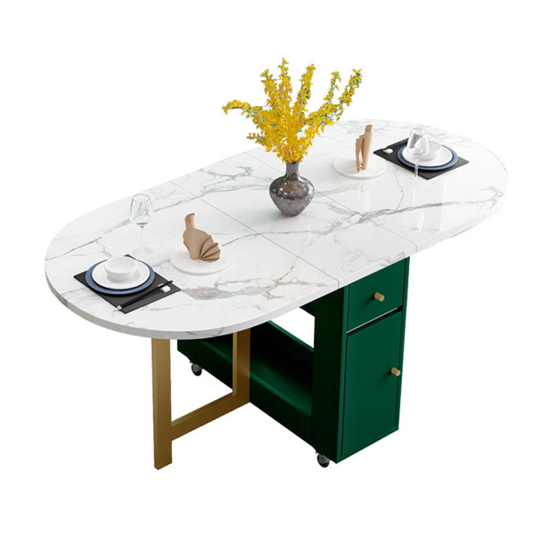 1/2/3/7 Pcs Modern Dining Room Set with Oval MDF Table Dining Furniture Set