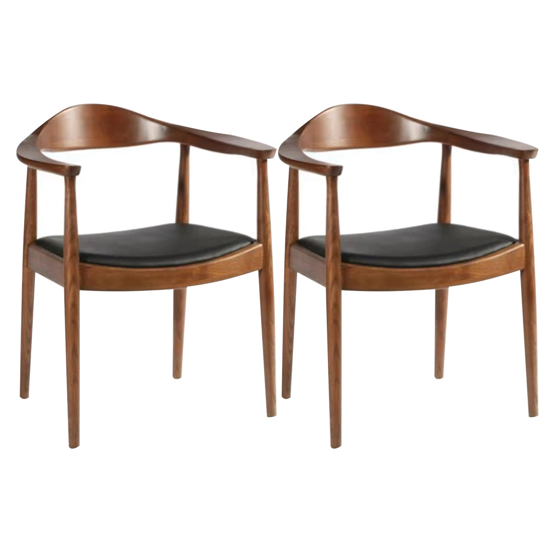 1/2/4/7 Pcs Wood Modern Dining Room Set with Round Table and Wood Chairs Dinette Set