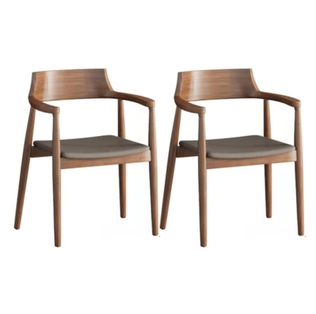 1/2/4/7 Pcs Wood Modern Dining Room Set with Round Table and Wood Chairs Dinette Set