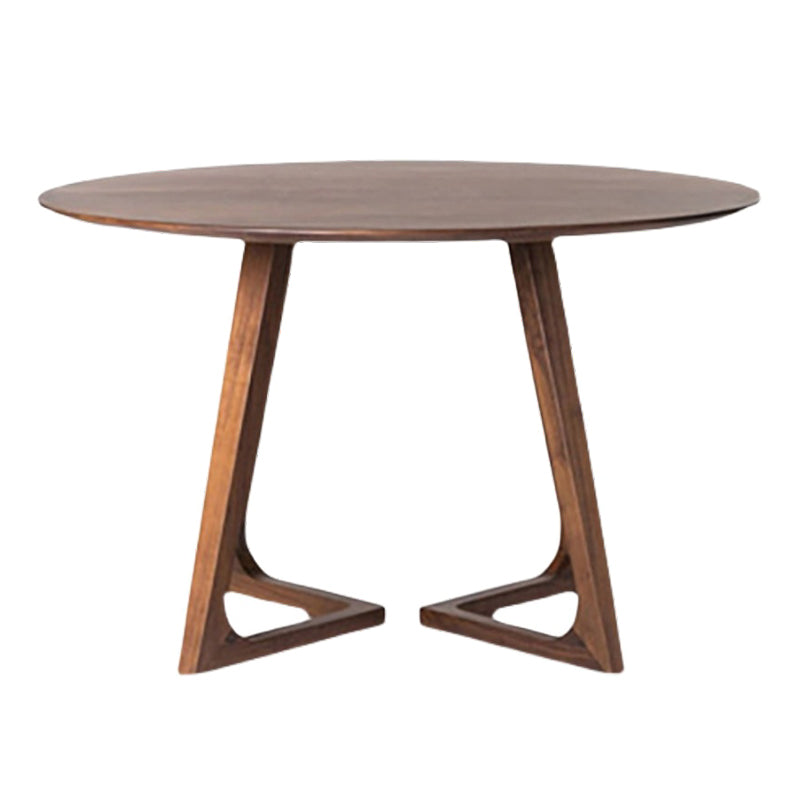 1/2/4/7 Pcs Wood Modern Dining Room Set with Round Table and Wood Chairs Dinette Set