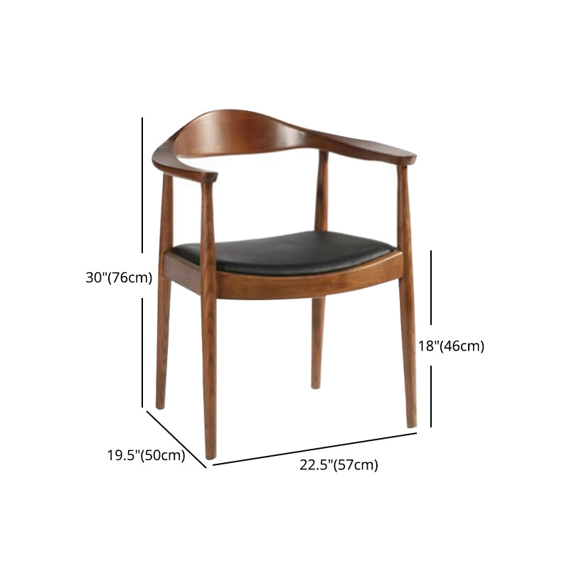 1/2/4/7 Pcs Wood Modern Dining Room Set with Round Table and Wood Chairs Dinette Set