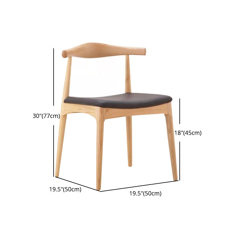 1/2/4/7 Pcs Wood Modern Dining Room Set with Round Table and Wood Chairs Dinette Set