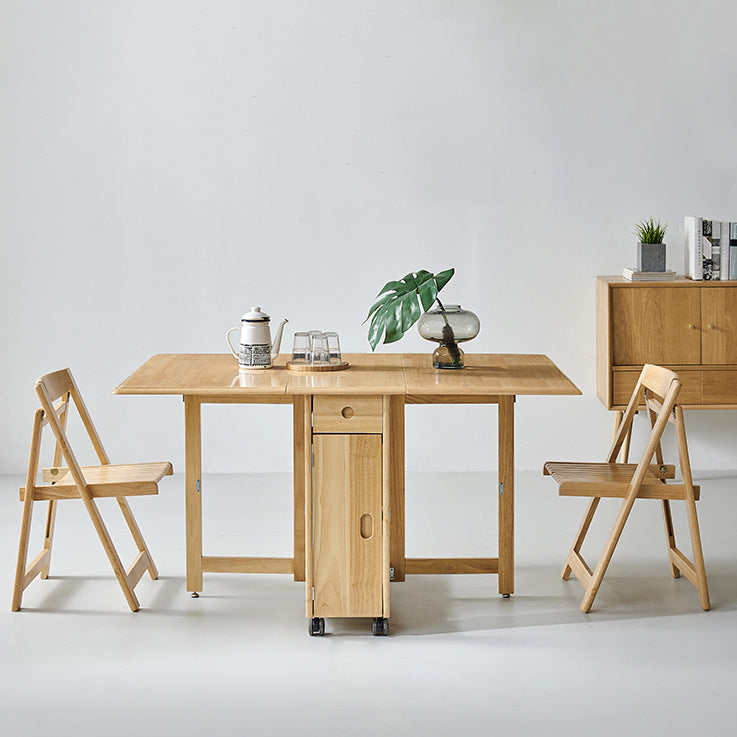 1/2/3/5 Pcs Wood Modern Dining Room Set with Foldable Table Dinette Set