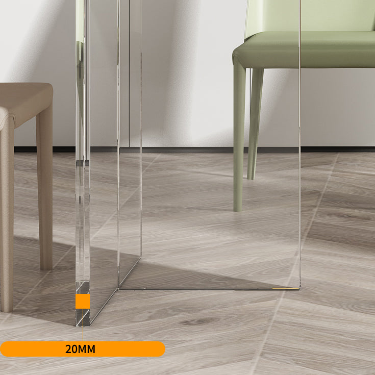 Modern 1/4/5/7 Pieces Dining Set Sintered Stone Dining Table Set with Leather Chairs