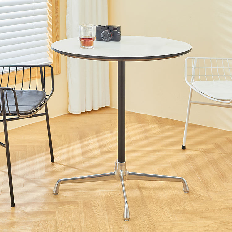 Table à manger de style industriel Table à manger standard à la hauteur avec base de piédestal pour la maison