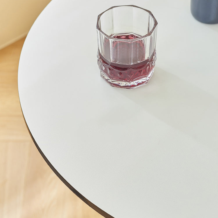 Table à manger de style industriel Table à manger standard à la hauteur avec base de piédestal pour la maison