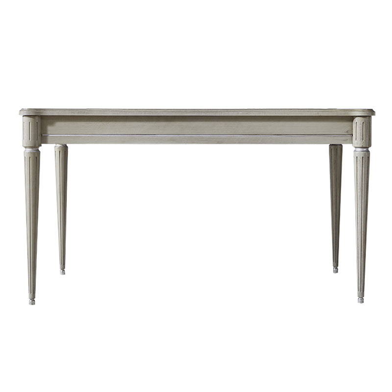 Traditional Luxury Dining Table Rectangle Solid Wood Dining Table with 4 Legs