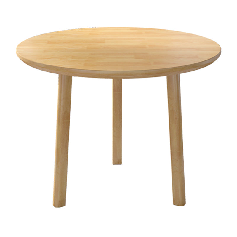 Modern Style Dining Table Round Rubberwood Dining Table for Home Use