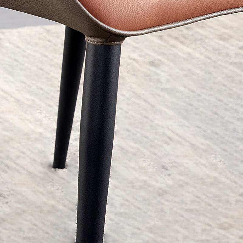 Contemporary Style Leather Dining Chairs Wingback Chair for Kitchen