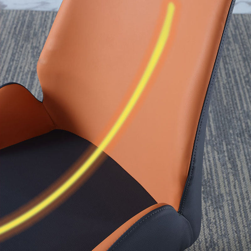 Silla de comedor de metal industrial, sillón de comedor de cuero sintético para uso en restaurantes
