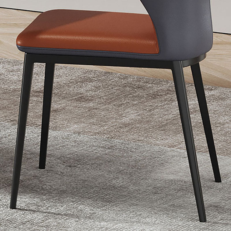 Modern Style Wingback Chairs Leather Dining Chairs for Kitchen