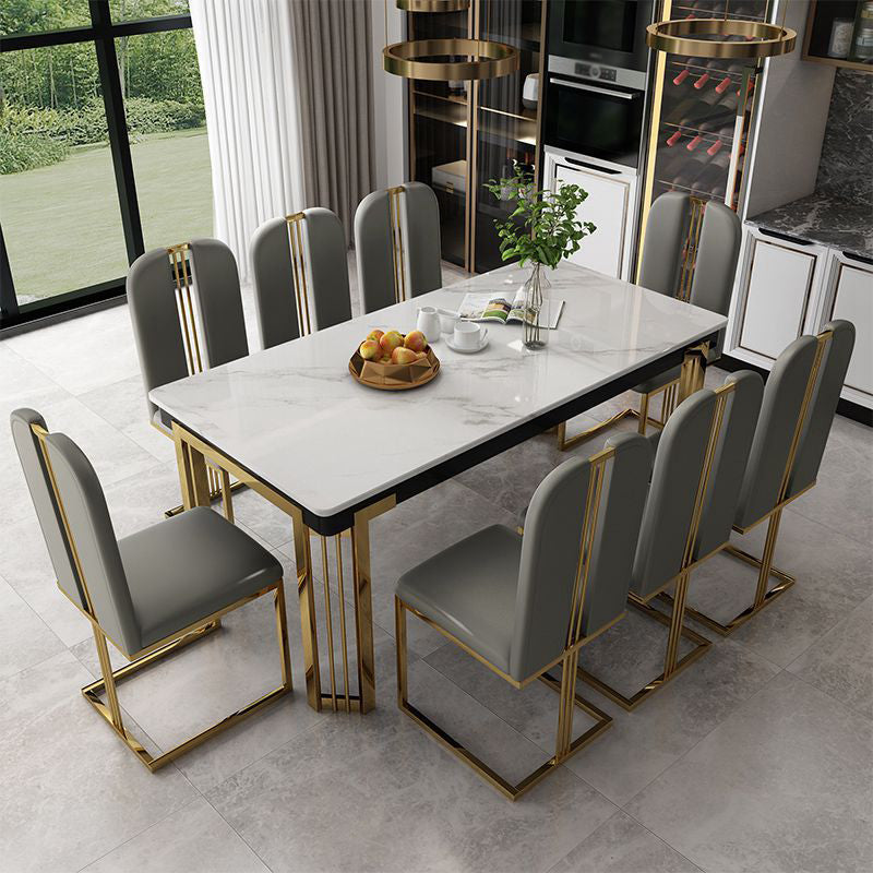 Modern 1/2/7/9 Pieces Dining Set Marble Dining Furniture Set /Separate Items