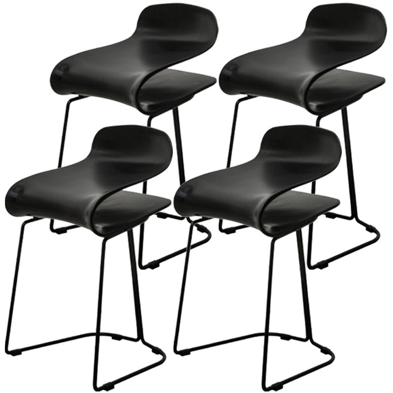 Scandinavian Style Bar-stool with PP Seat Counter Stools for Kitchen