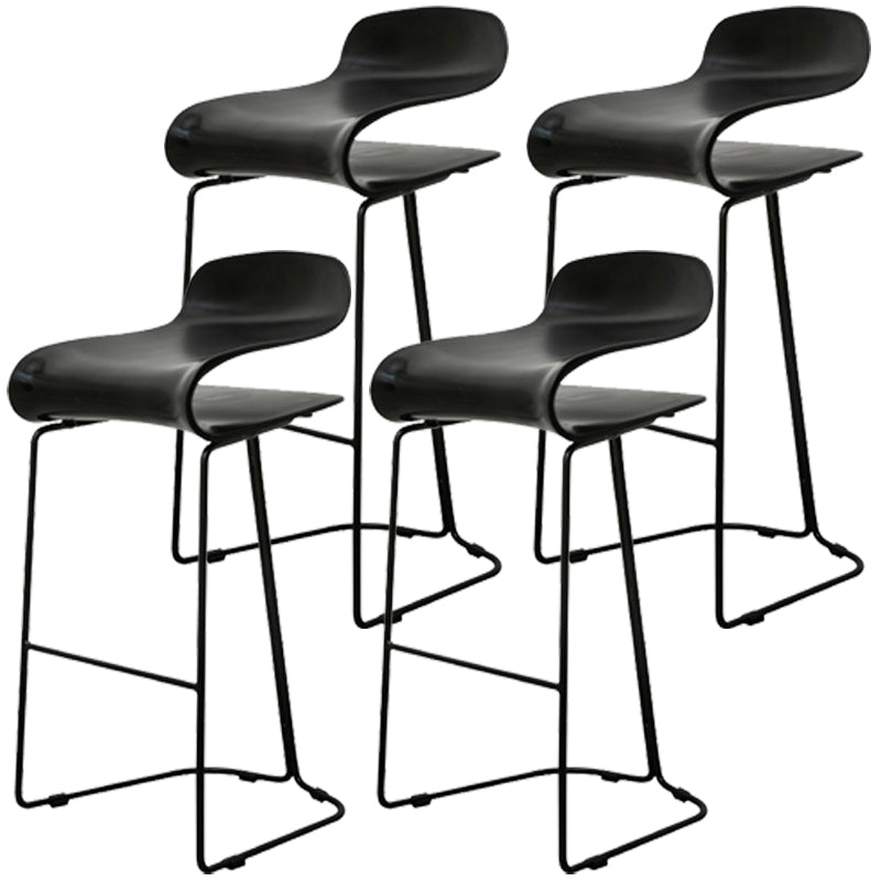 Scandinavian Style Bar-stool with PP Seat Counter Stools for Kitchen