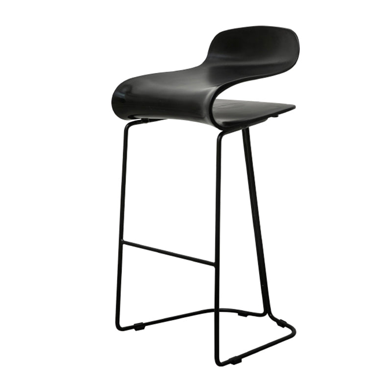 Scandinavian Style Bar-stool with PP Seat Counter Stools for Kitchen