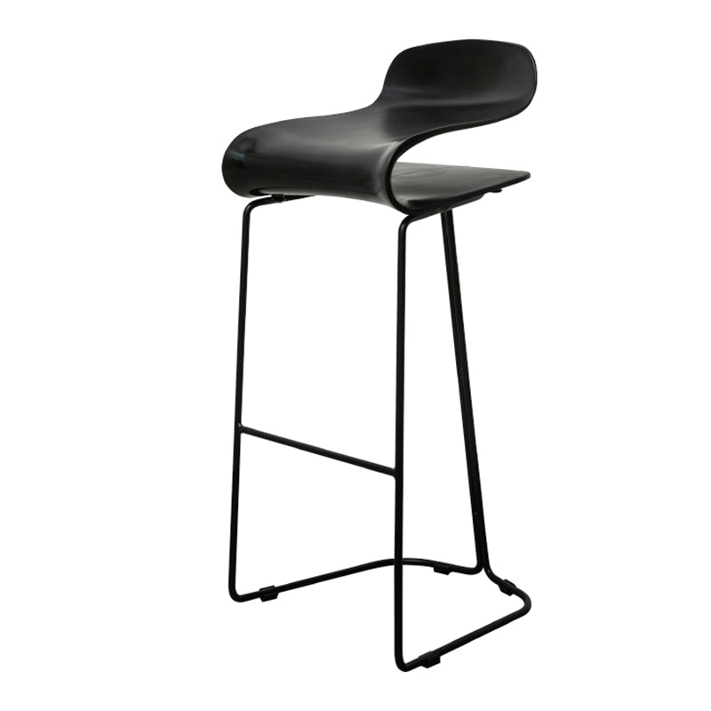 Scandinavian Style Bar-stool with PP Seat Counter Stools for Kitchen