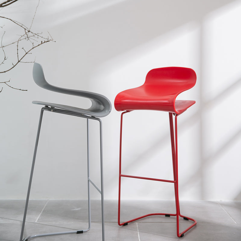 Scandinavian Style Bar-stool with PP Seat Counter Stools for Kitchen