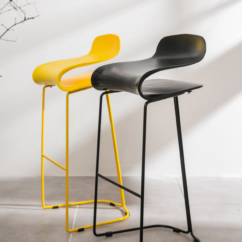 Scandinavian Style Bar-stool with PP Seat Counter Stools for Kitchen