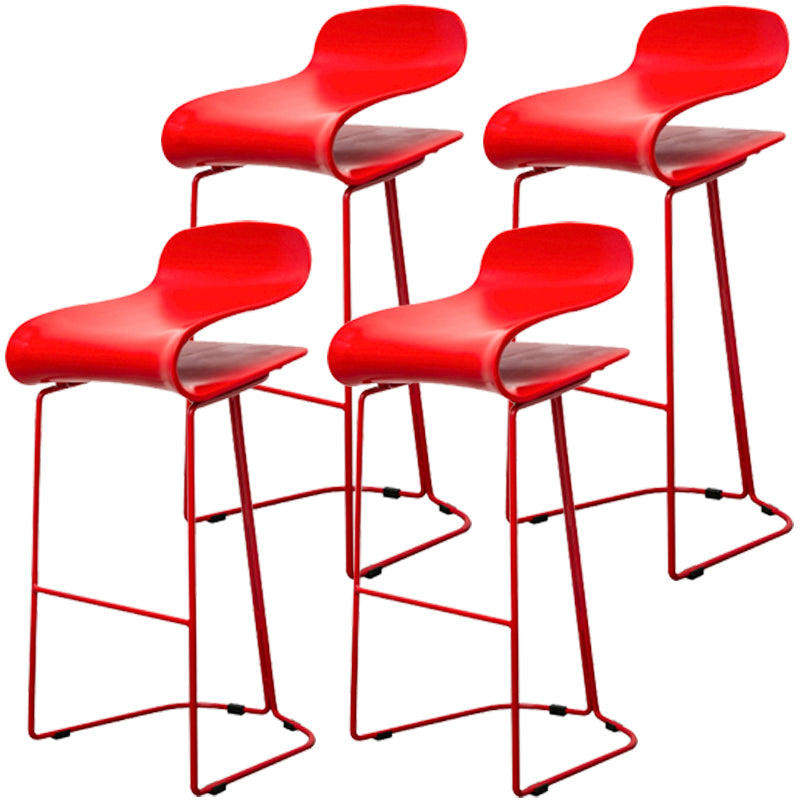 Scandinavian Style Bar-stool with PP Seat Counter Stools for Kitchen