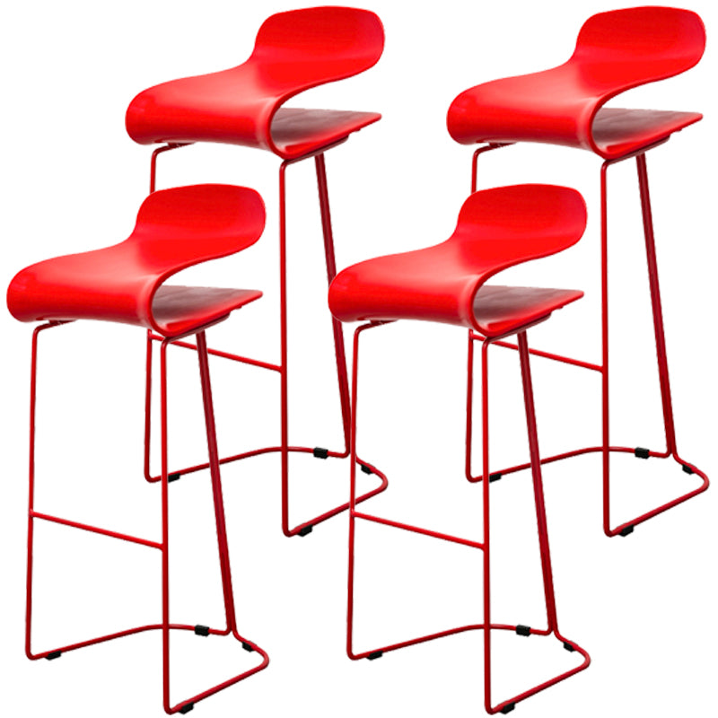 Scandinavian Style Bar-stool with PP Seat Counter Stools for Kitchen