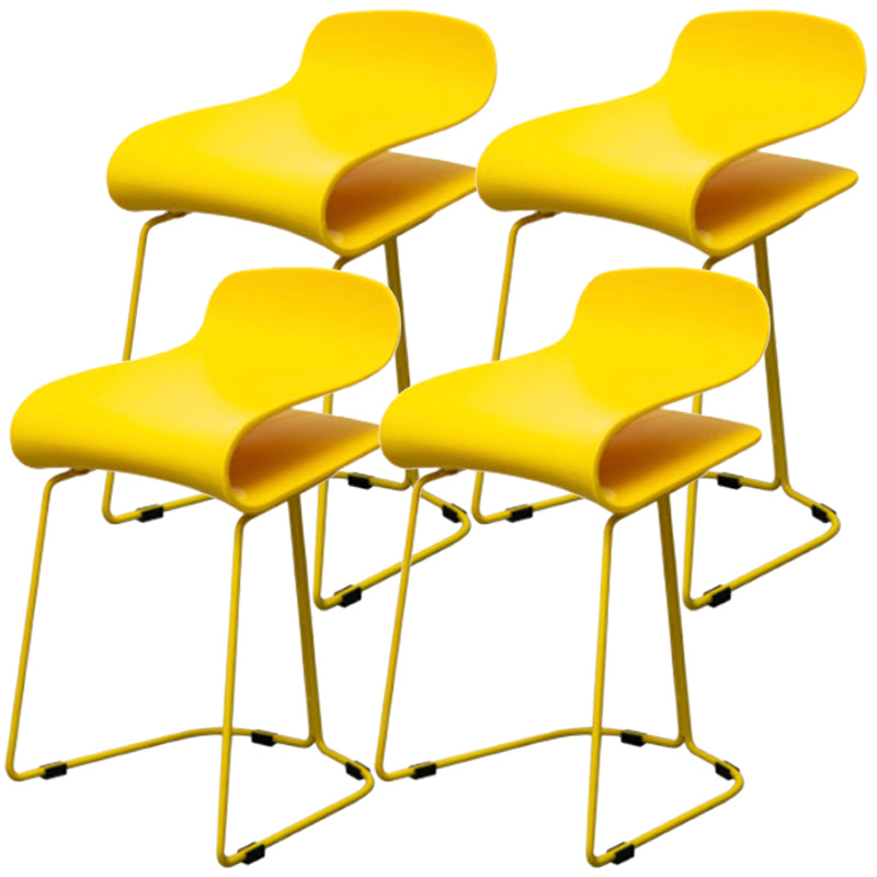 Scandinavian Style Bar-stool with PP Seat Counter Stools for Kitchen