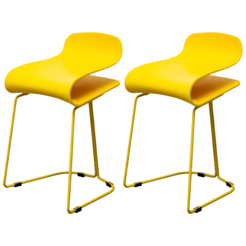 Scandinavian Style Bar-stool with PP Seat Counter Stools for Kitchen