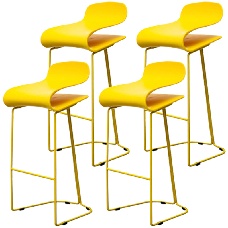 Scandinavian Style Bar-stool with PP Seat Counter Stools for Kitchen