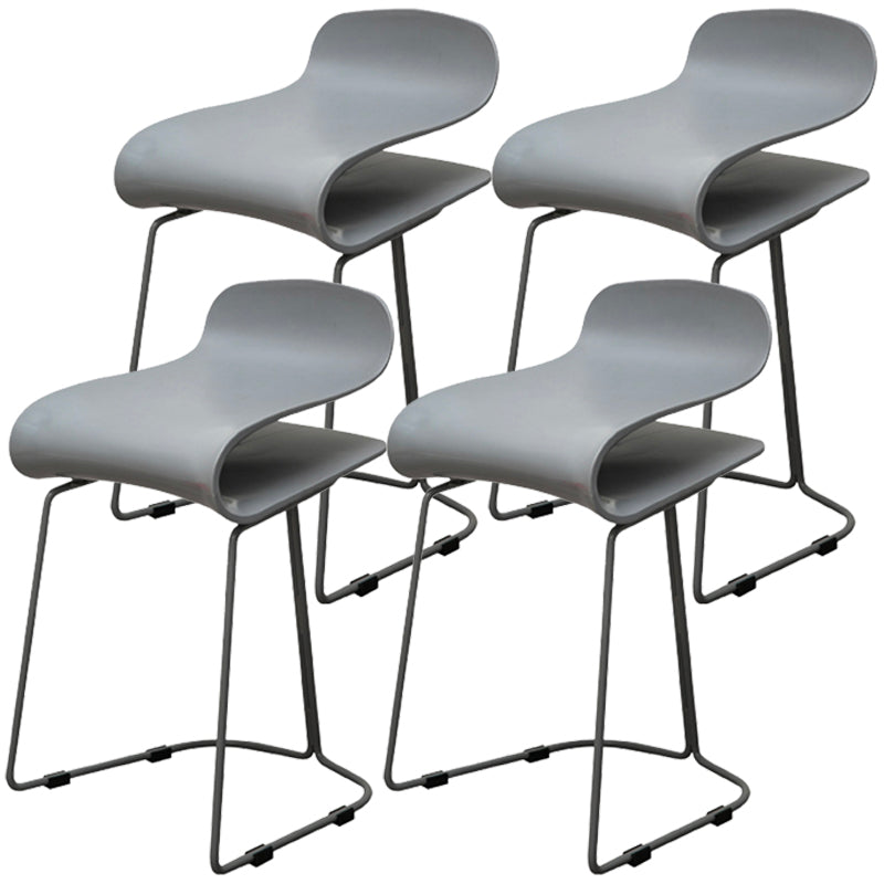 Scandinavian Style Bar-stool with PP Seat Counter Stools for Kitchen