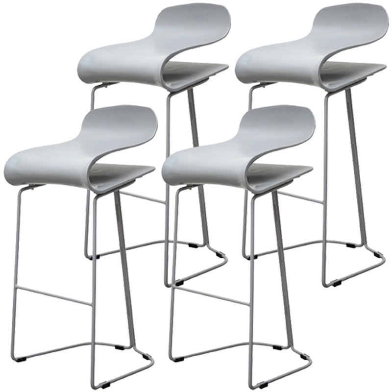 Scandinavian Style Bar-stool with PP Seat Counter Stools for Kitchen