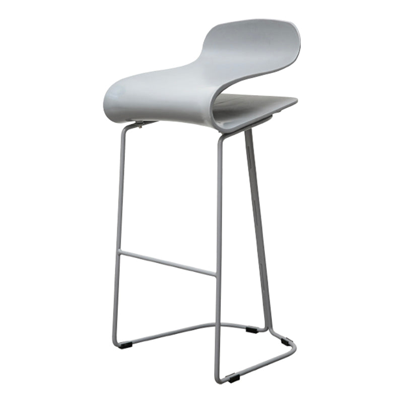 Scandinavian Style Bar-stool with PP Seat Counter Stools for Kitchen