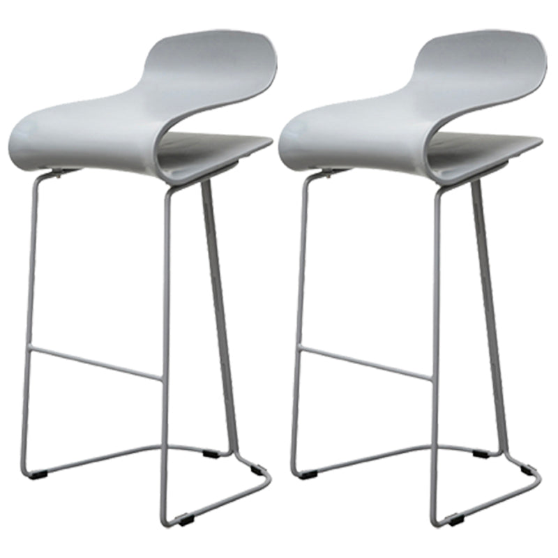 Scandinavian Style Bar-stool with PP Seat Counter Stools for Kitchen