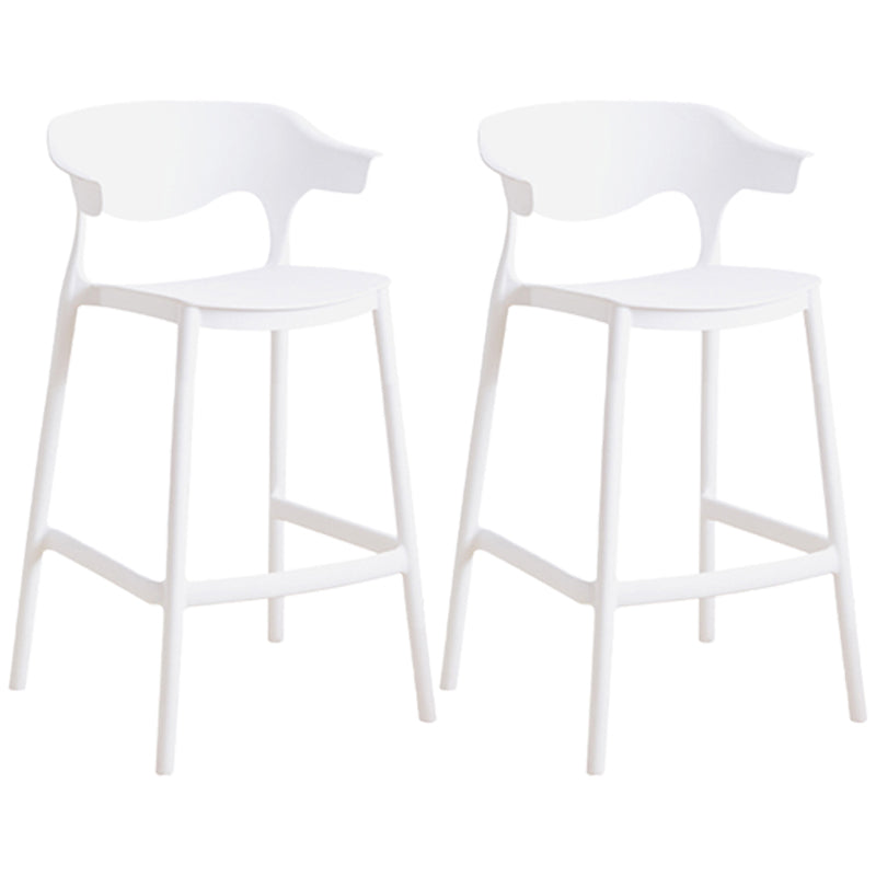 Taburete de mostrador de asiento cuadrado de estilo escandinavo PP PP para barra de cocina para bar