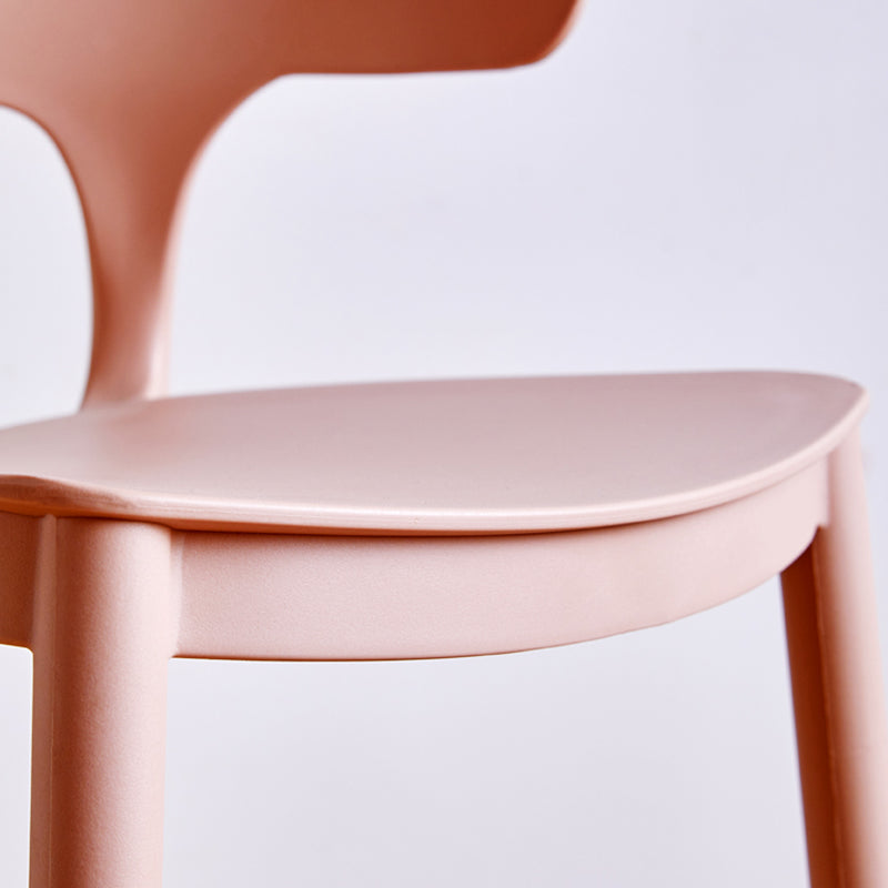 Taburete de mostrador de asiento cuadrado de estilo escandinavo PP PP para barra de cocina para bar