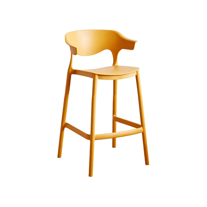 Taburete de mostrador de asiento cuadrado de estilo escandinavo PP PP para barra de cocina para bar
