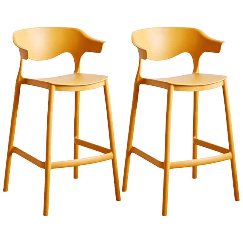 Taburete de mostrador de asiento cuadrado de estilo escandinavo PP PP para barra de cocina para bar