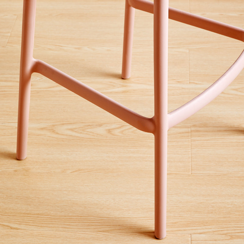 Taburete de mostrador de asiento cuadrado de estilo escandinavo PP PP para barra de cocina para bar