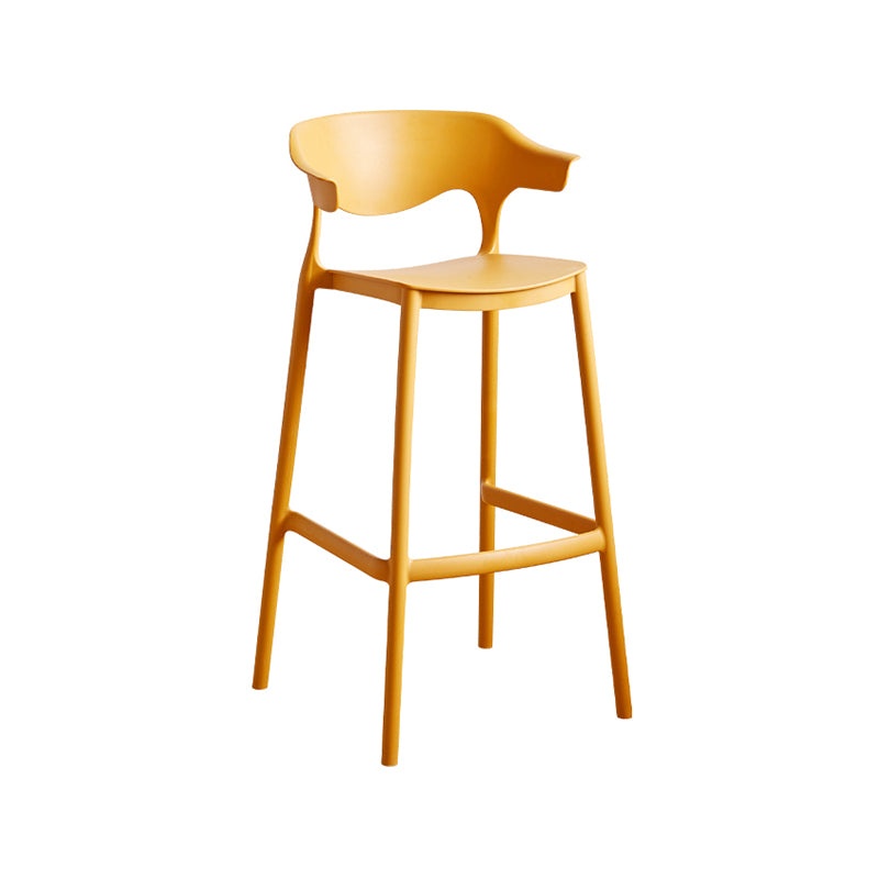 Taburete de mostrador de asiento cuadrado de estilo escandinavo PP PP para barra de cocina para bar
