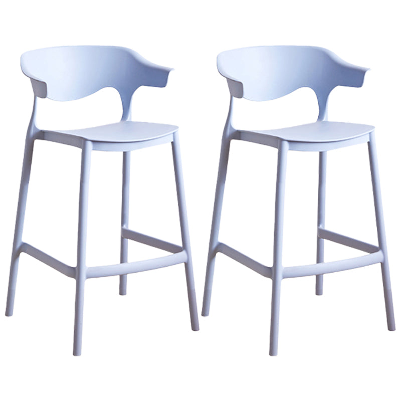 Taburete de mostrador de asiento cuadrado de estilo escandinavo PP PP para barra de cocina para bar