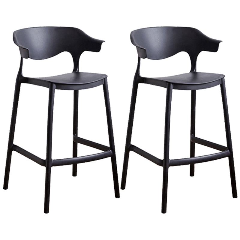 Taburete de mostrador de asiento cuadrado de estilo escandinavo PP PP para barra de cocina para bar