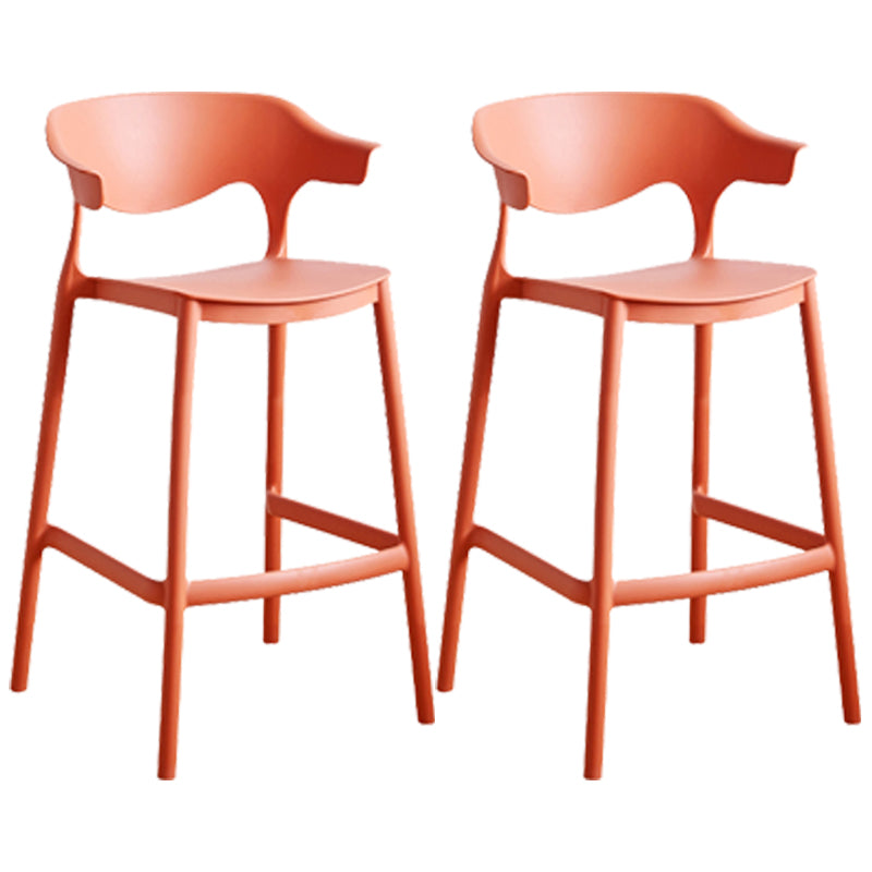 Taburete de mostrador de asiento cuadrado de estilo escandinavo PP PP para barra de cocina para bar