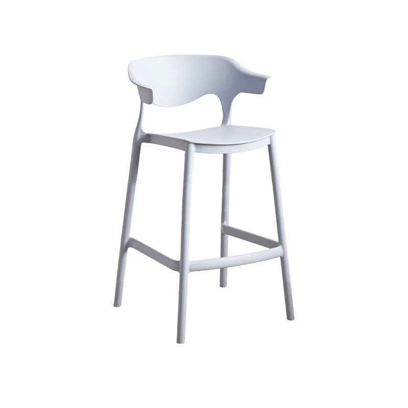 Taburete de mostrador de asiento cuadrado de estilo escandinavo PP PP para barra de cocina para bar