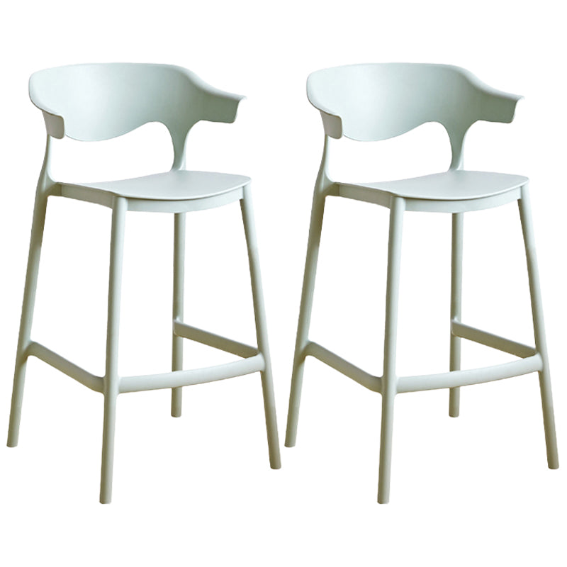 Taburete de mostrador de asiento cuadrado de estilo escandinavo PP PP para barra de cocina para bar