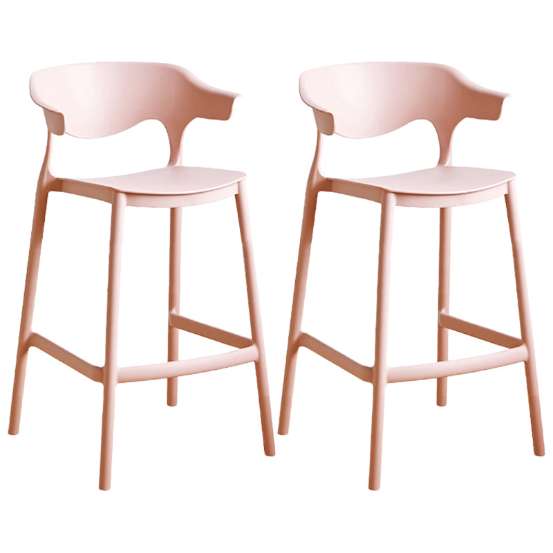 Taburete de mostrador de asiento cuadrado de estilo escandinavo PP PP para barra de cocina para bar