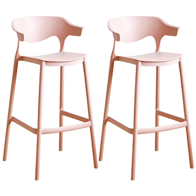 Taburete de mostrador de asiento cuadrado de estilo escandinavo PP PP para barra de cocina para bar