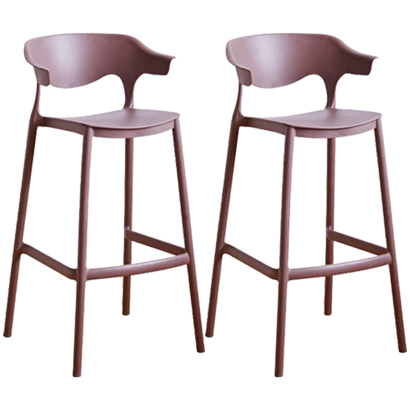 Taburete de mostrador de asiento cuadrado de estilo escandinavo PP PP para barra de cocina para bar